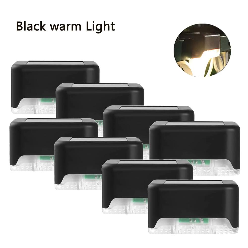 4/8Pack LED Solar Wall Lamp  Outdoor Waterproof Wall light Path Stair Garden Lights Balcony Light Decoration for Patio Stair Fence Light