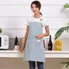 Fashion Simple SmallFresh Stripe Kitchen Antifoul Apron Pinafore Woman Cooking Accessories Cafe Restaurant Flower Shop Overalls