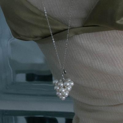 Pearlymore Pearl Blossom Long Chain necklace_PM25N022SS