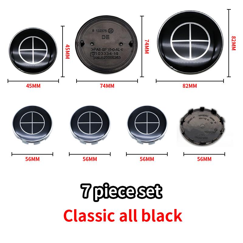 Car Emblem Steering Wheel Center Wheel Rim Center Cover Car Front Rear Logo Badge For BMW F30 F10 E90 E34 E53 E61 E62 Accessorie IH2