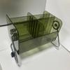 1pc 6 grids brown/green Household remote control&glasses rotatable Storage Plastics Shelf,multipurpose sorting rack for dormitory&Office&Home.
