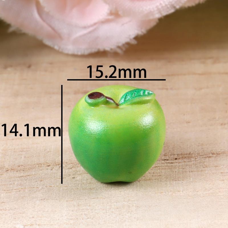 10Pcs Miniature Food Toy Realistic Snake Fruit Pear 3D Fruit Model DIY Dollhouse Accessory Home Decoration