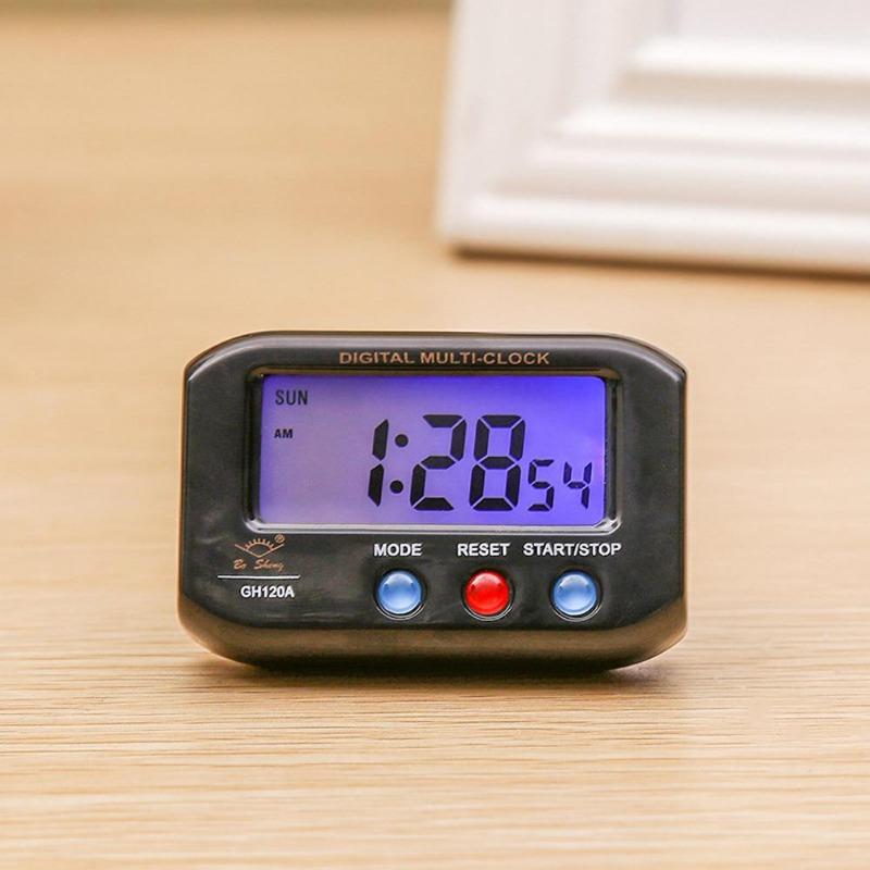 Mini Digital Backlight LED Display Table Alarm Clock Snooze Calendar Alarm Clock Reloj Despertador White