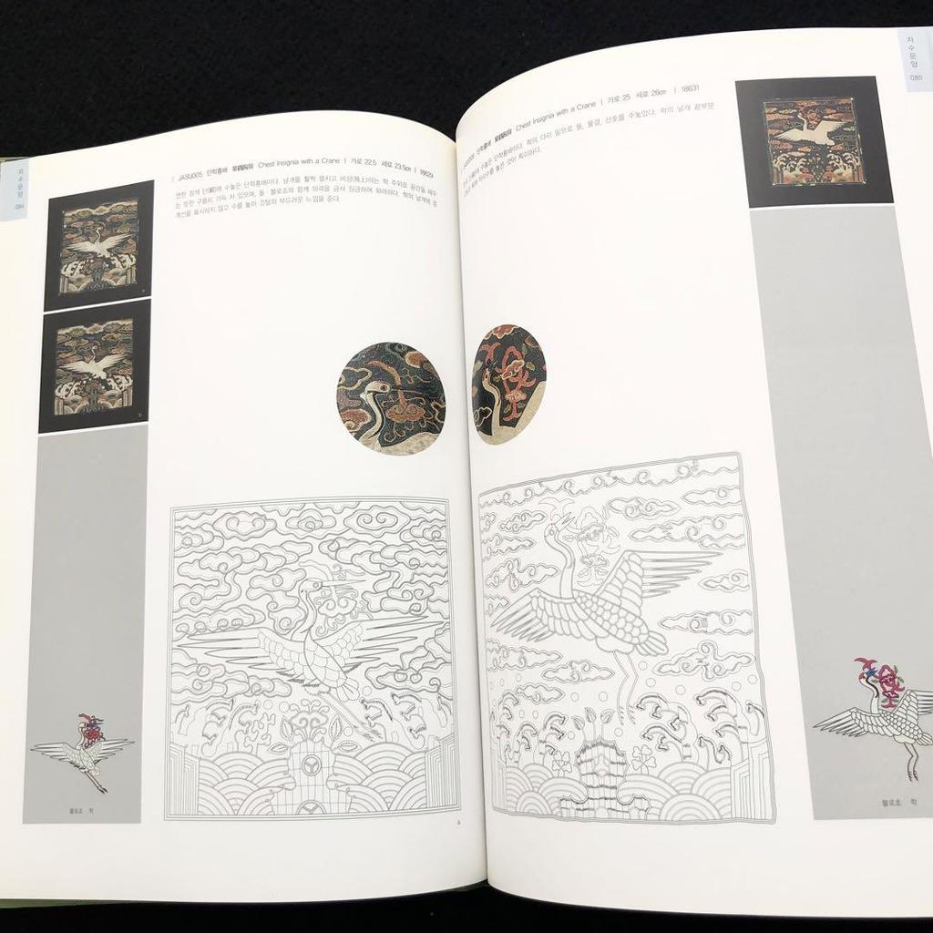 [USED] Korean embroidery design pattern collection "Embroidery Patterns