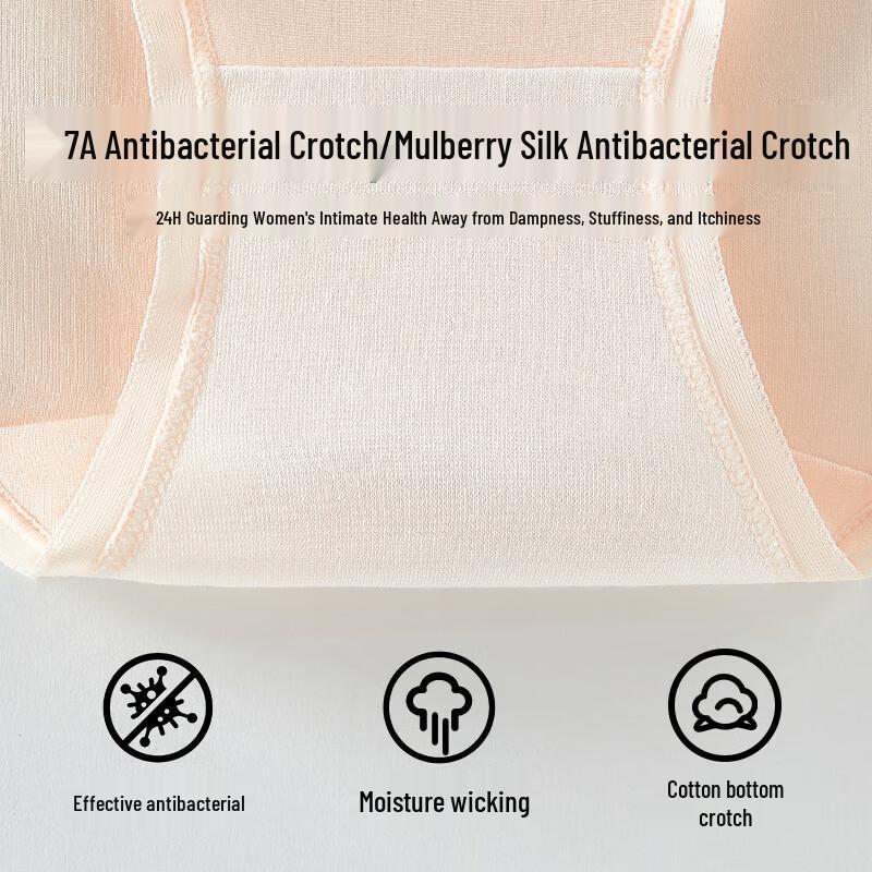 Urban Beauty Women's Modal & Bamboo Antibacterial Silk Crotch Panties