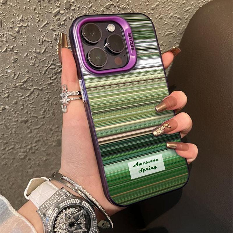 Husă de telefon argintie de modă transfrontalieră pentru iPhone 17, 16 Pro, 15 Pro Max și 14 de Creative Spring