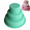 3Pcs Cake Mold Round Silicone Pan Cupcake Baking Set Decorating Tool