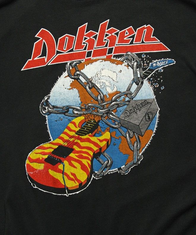 Rare Dokken Band Short Sleeve Cotton Black All Size Unisex Shirt S
