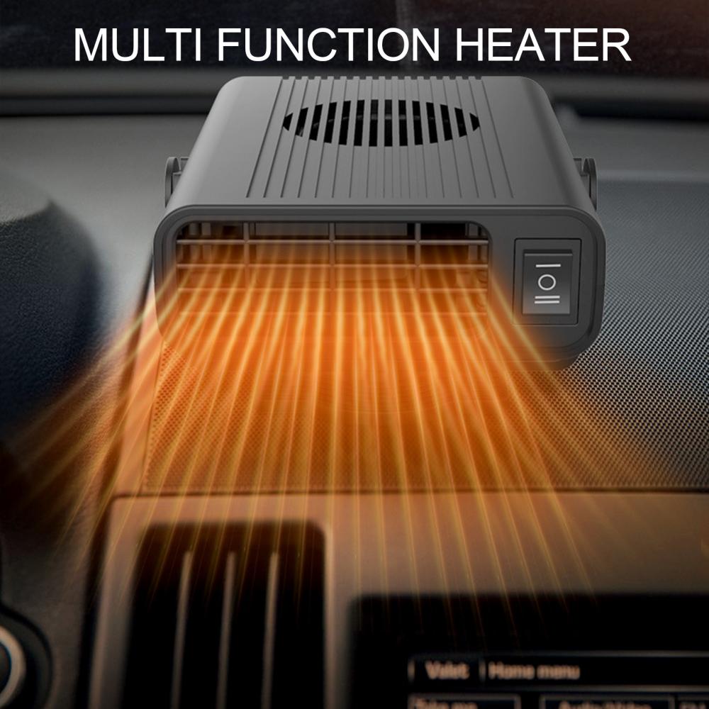 Portable Fan Car Heater Winter Electric 12/24V Windscreen Defroster Demister