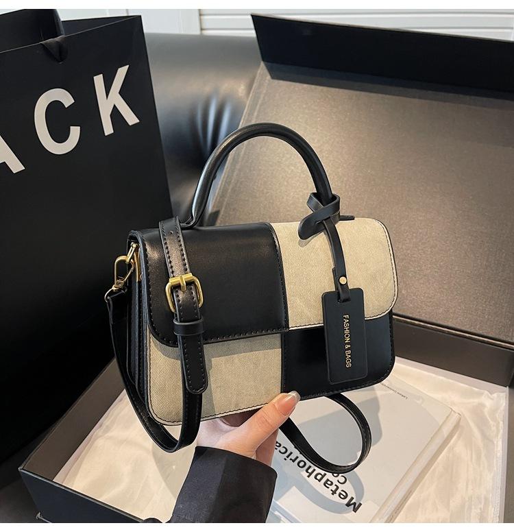 Retro Small Square Bag Women's Versatile Shoulder Crossbody Handbag 2025 New