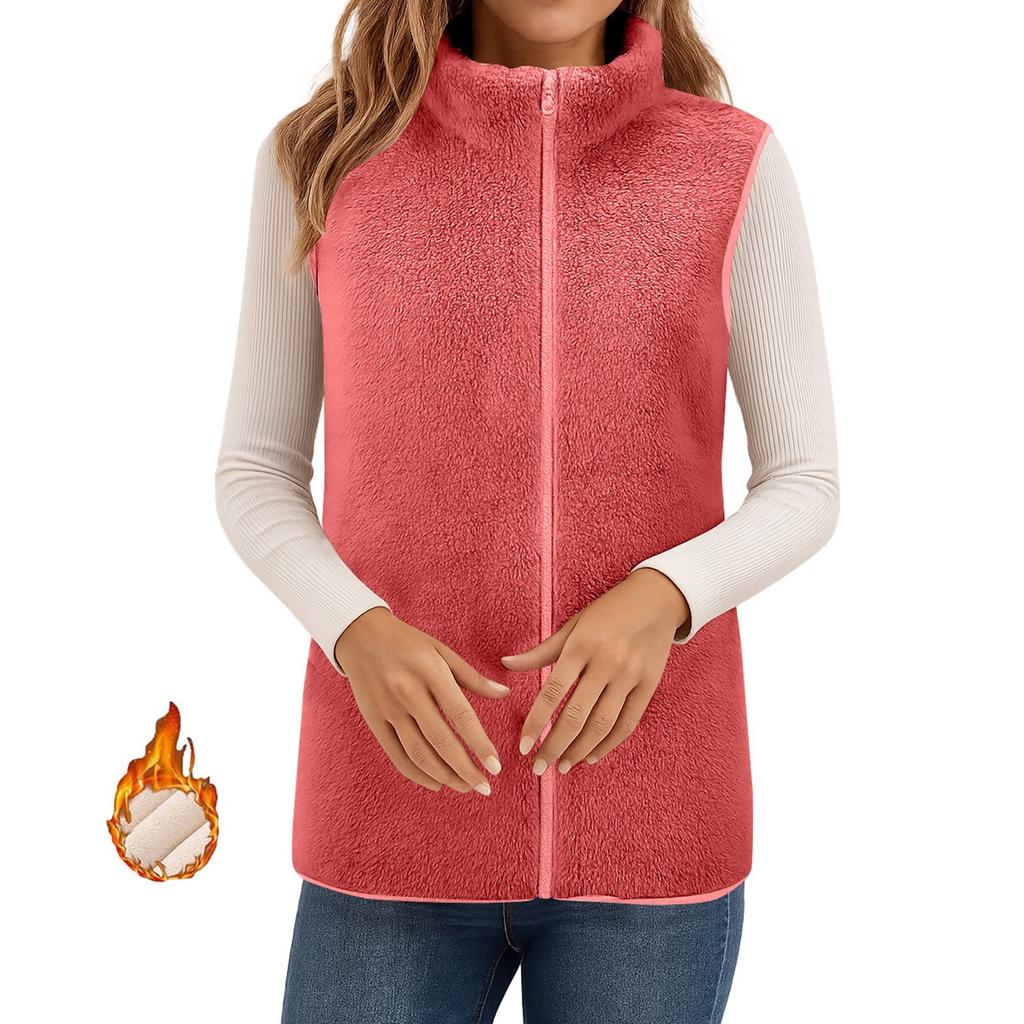 Dame Vinterjakker Varm Plysjjakker Åpen Front Langermet Cardigan Trendy Fuzzy Overbekledning