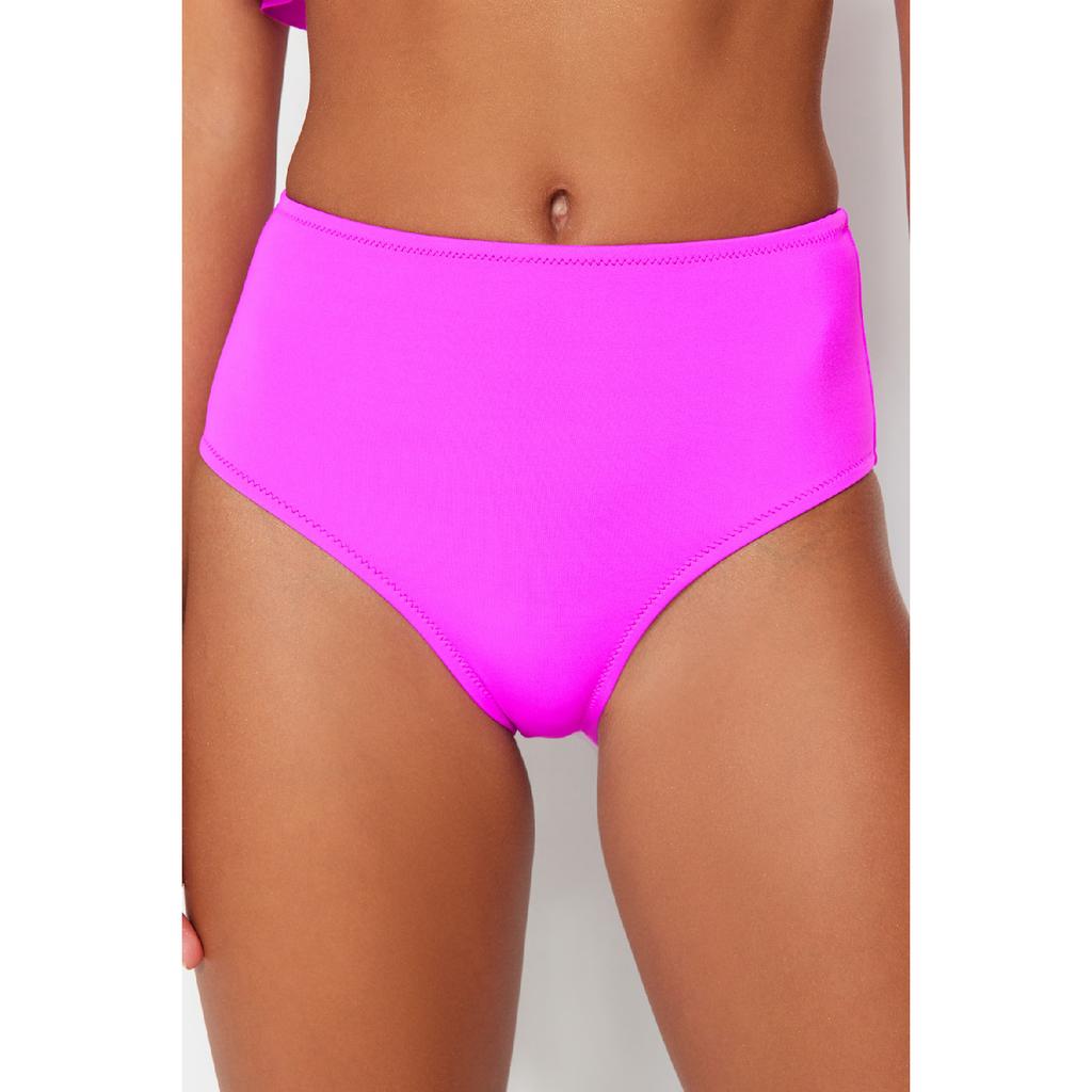 Černý spodní díl bikin s vysokým pasem Tbess21ba0057