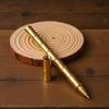 Brass Retro Bamboo Metal Barrel Pen - Neutral Business Signature with Creative Sections