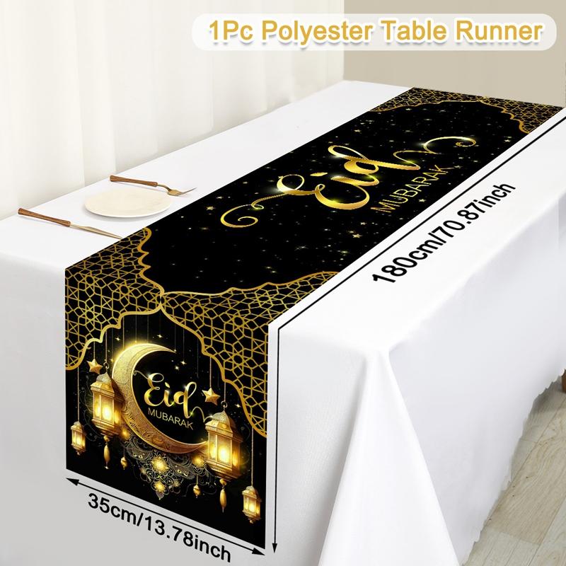 Ramadan Decor Tablecloth EID Mubarak Decor For Home 2025 Ramadan Kareem Islamic Muslim Party Eid Al Adha Gifts Happy Eid Al Fitr
