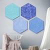 6pcs Creative Multi-functional Hexagon Felt Wall Sticker Photo Honeycomb Self-adhesive Wallpaper Home Office Boards Decoration