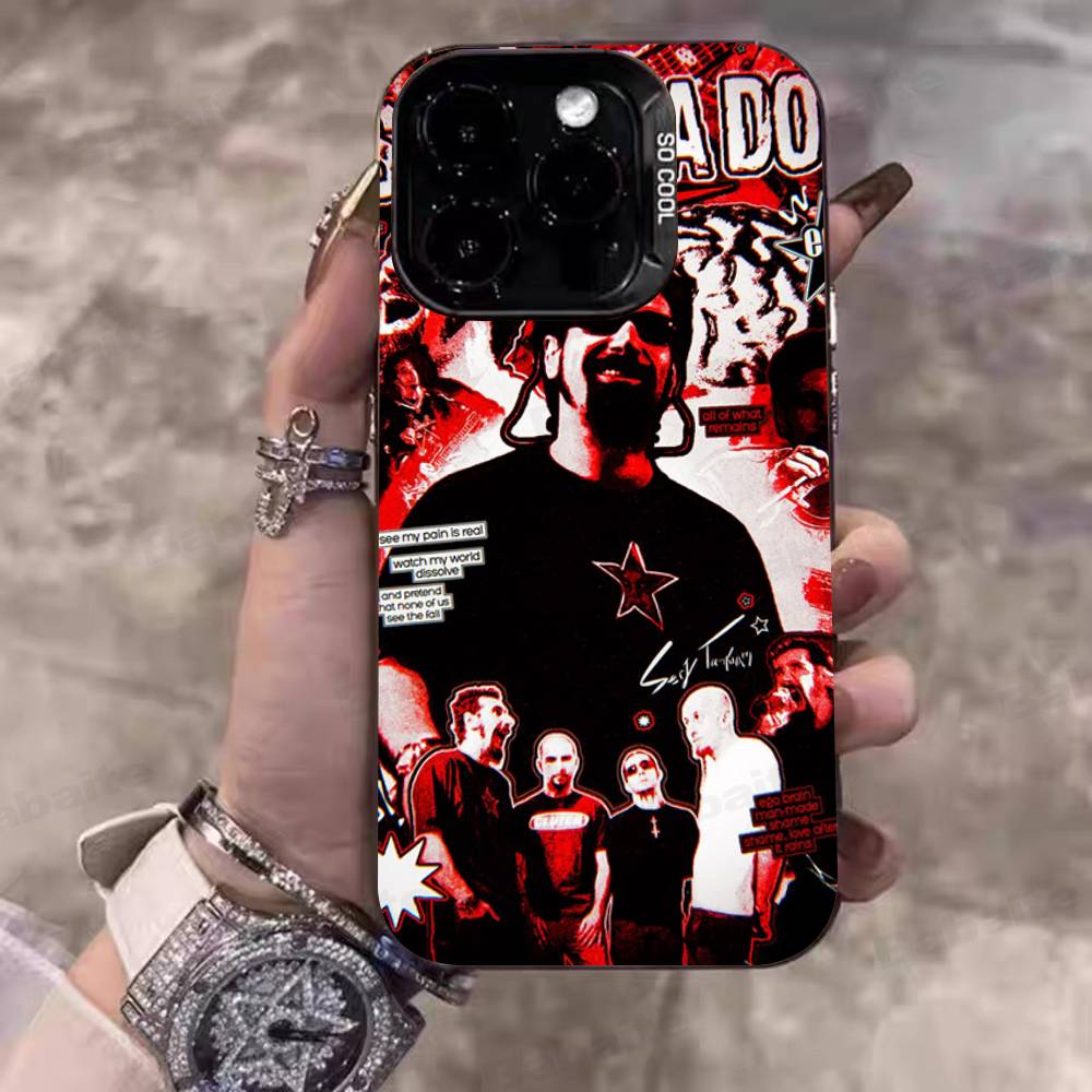 Metal Band System Of A Down For IPhone 17 16 15 14 13 12 11 Pro Max Plus Matte Color Back Phone Cover