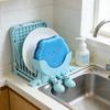 3D-gedruckter Schwammhalter mit Ablauffeinen Badezimmer-Küchenspülbecken-Arbeitsplatte Schwammständer Multifunktionaler Schwamm-Organizer Aufbewahrungsregal