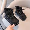 Autumn/Winter Children Boots for Boys Warm Plush Rubber Sole Toddler Kids Sneakers Girls Boots 21-30