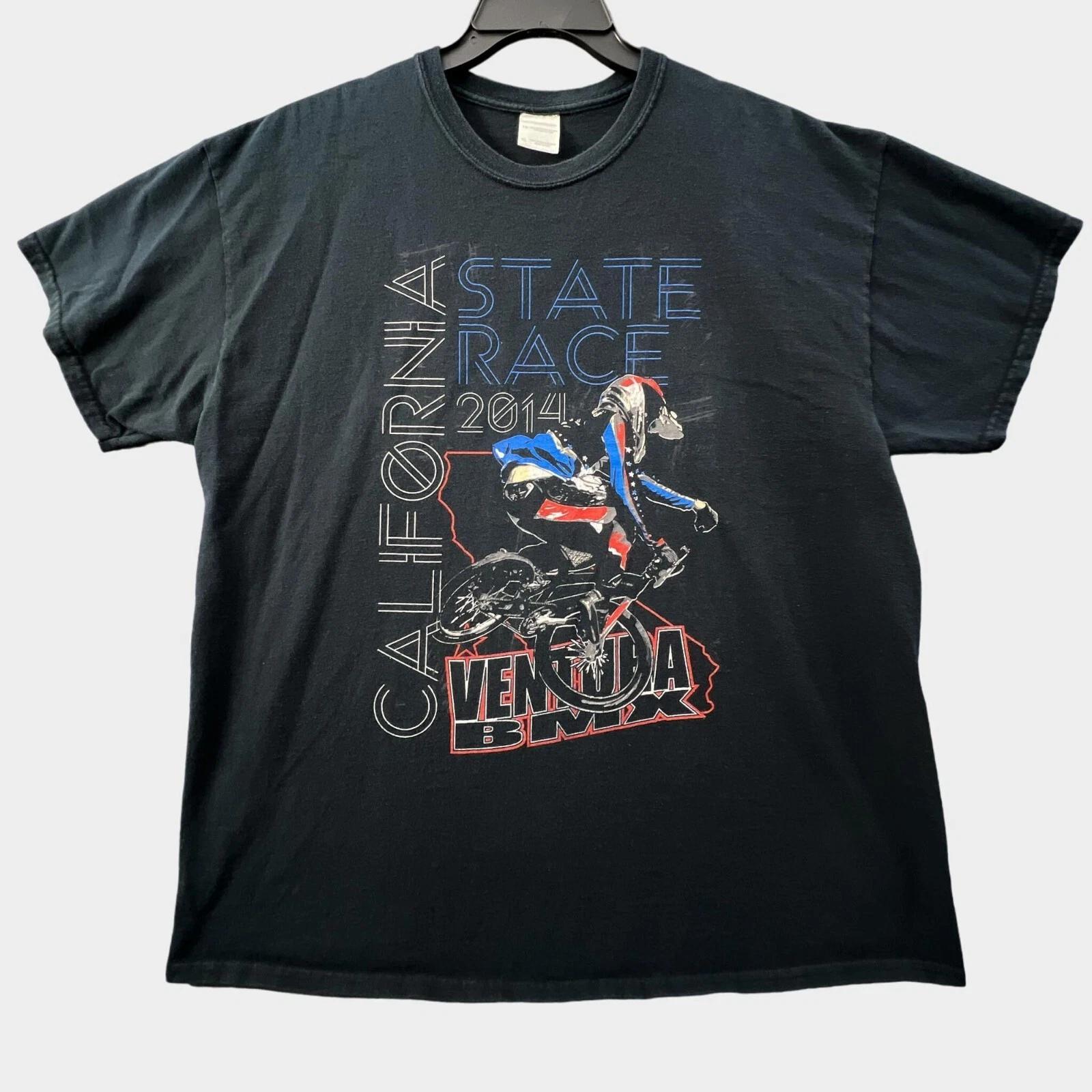 Ventura California 2014 BMX T Shirt Mens XL State Race Black Graphic Tee 2XL