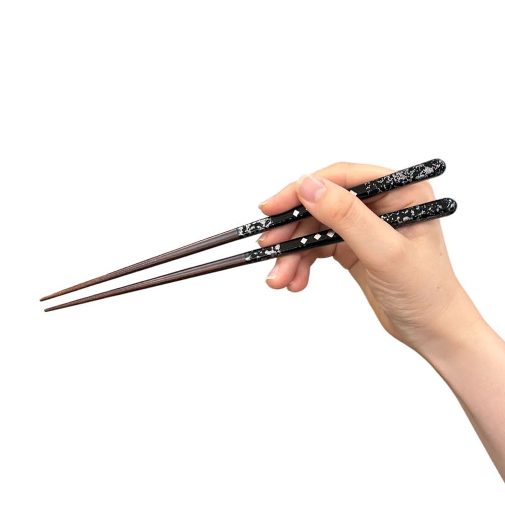 Chopsticks Made in Japan with Natural Japanese Modern Wooden for Home Use Dishwasher-Safe (Supreme) Wood, High-Quality, Pattern, Chopsticks, Non-Slip,