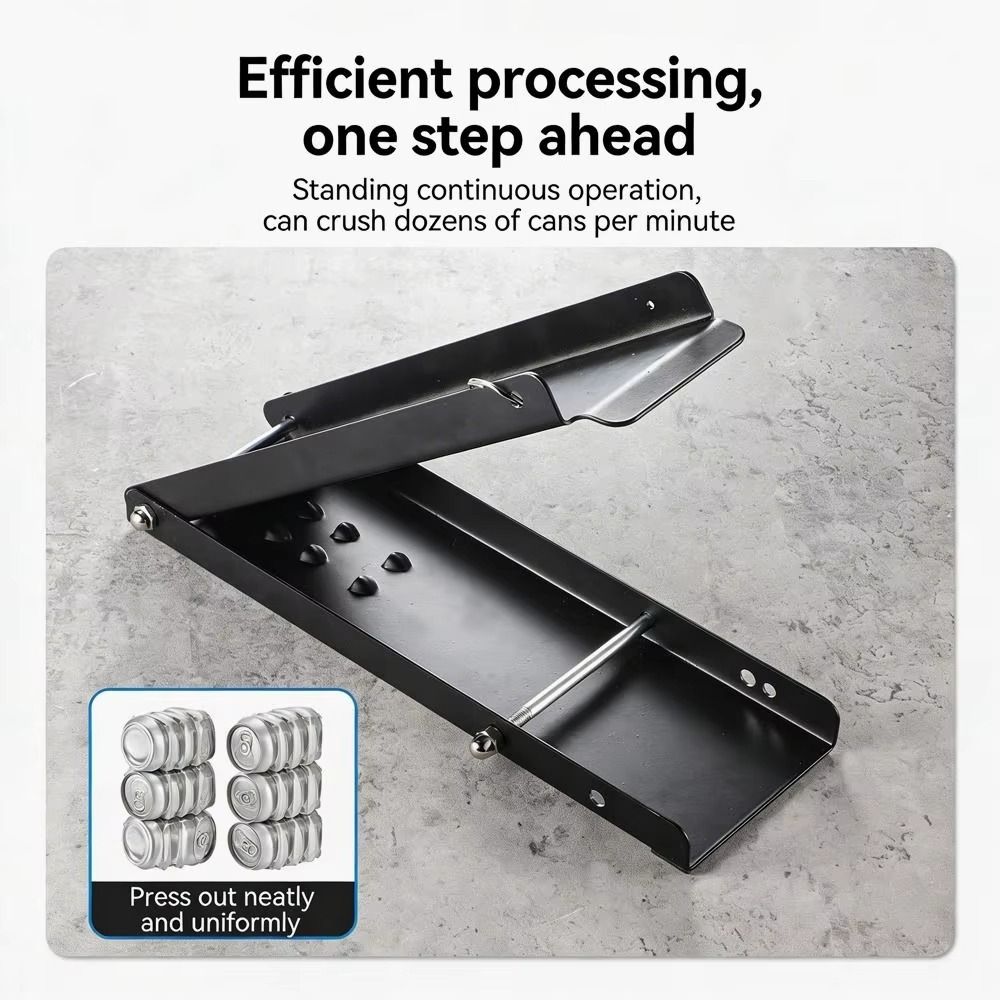 Lever Action Aluminium Can Smasher Non-Slip Floor Pedal Can Smasher  Household Recycling