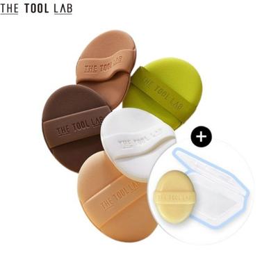 THE TOOL LAB Premium Puff 2 pezzi con custodia Puff e set regalo 4 articoli
