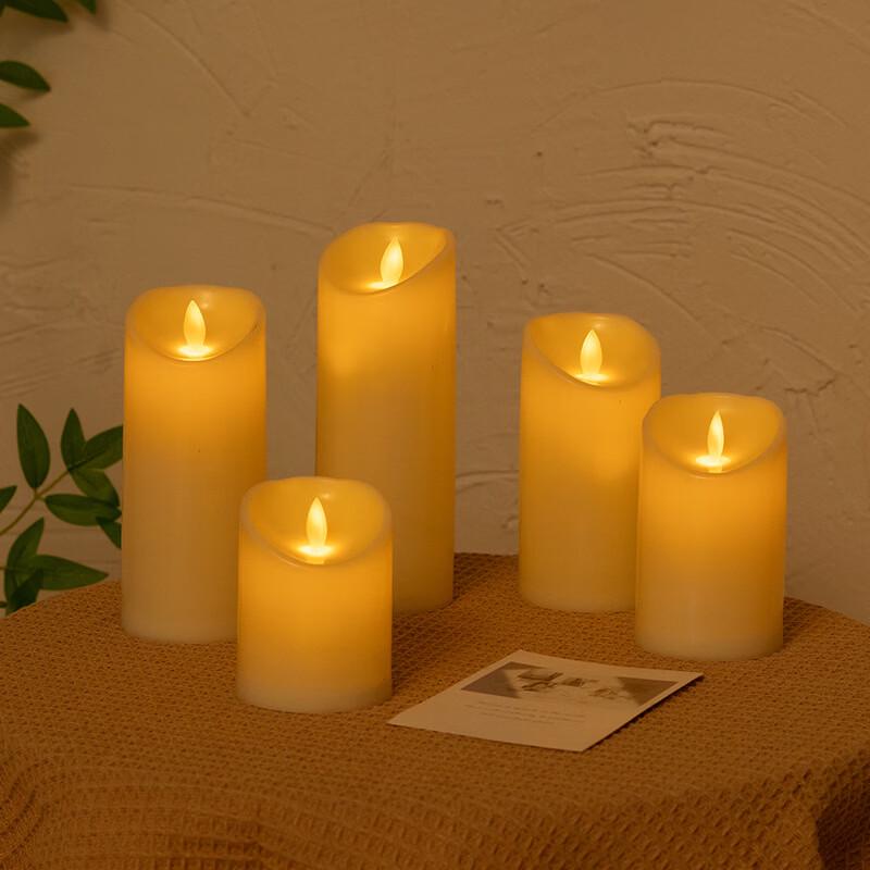 Handun Flameless LED Pillar Candle Set