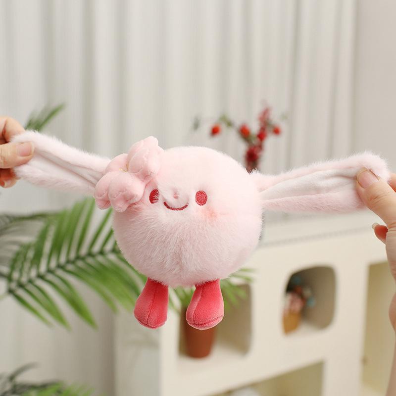 Spring Cherry Blossom Series Girls Decompression Dumpling Pendant Plush Toy Keychain for Girlfriends Practical Doll Gift