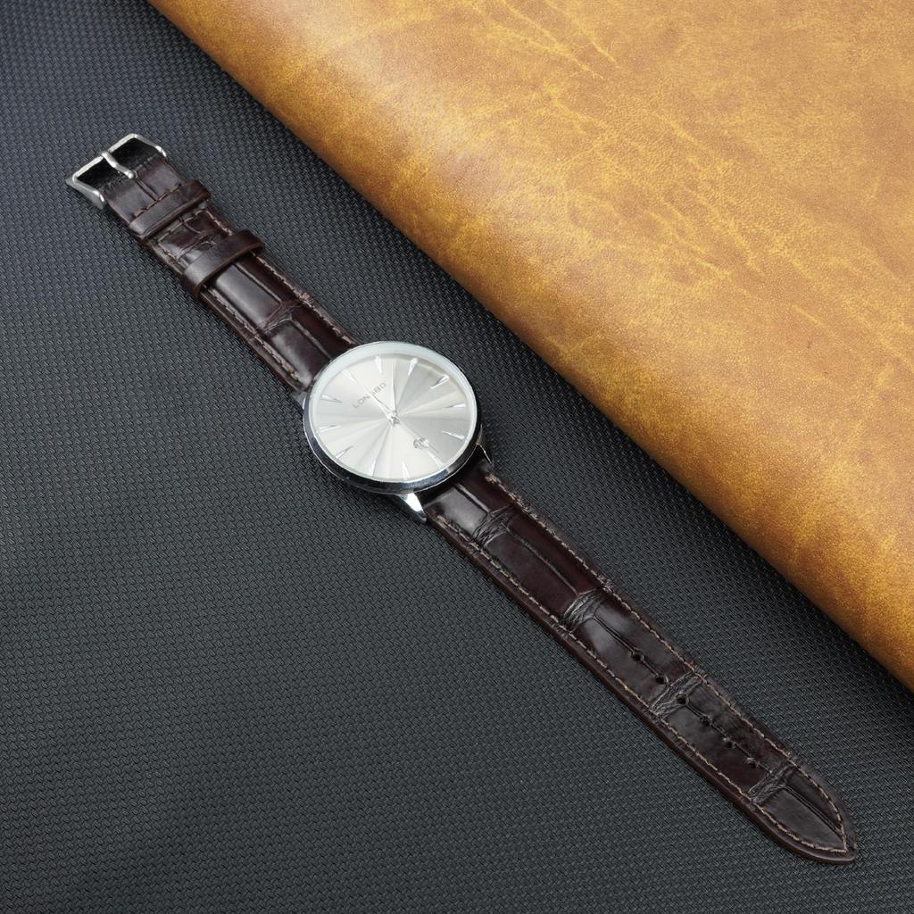 Vietnam Creations 22mm Dark Brown Watch Quick Release Replacement Watch Band with Wrist Handmade for Dark Brown Strap, Buckle, Men, (DH-03-22MM)