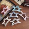 PVC Hair Clip Starry Large Size Hair Grab Fashion Shark Clip  Daily