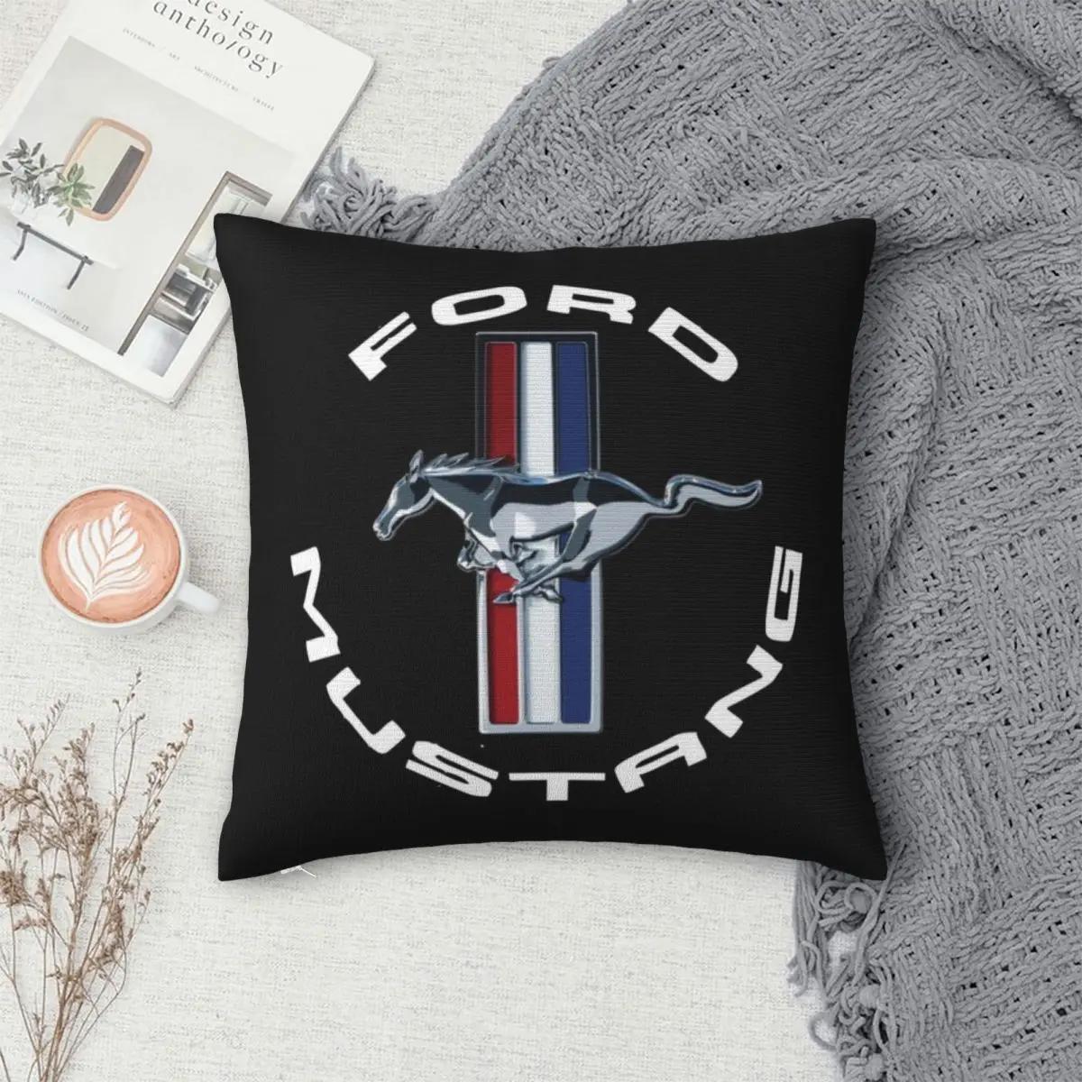 Ford Mustang Pillowcase Polyester Pillows Cover Cushion Comfort Throw Pillow Sofa Decorative Cushions Used for Home Living Room