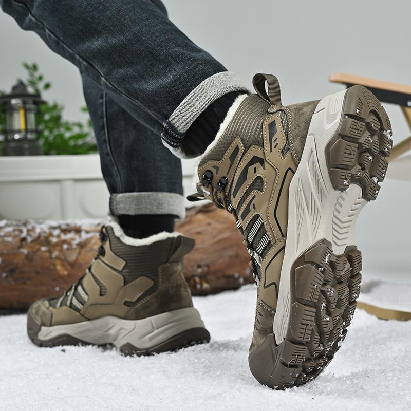 Comfortable Men's Hiking Boots Casual Sneakers Daily Walking Travel Shoes Fashionable Treking Footwear Lightweight Mesh Shoes