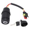 Ignition Switch with Key Stainless Steel Ignition Switch Lock for Tractor Forklift Engineering Vehicle