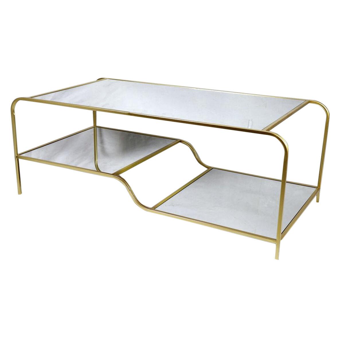 

Стол DKD Home Decor Зеркало Золото Металл 120 x 60 x 45 см Glamour