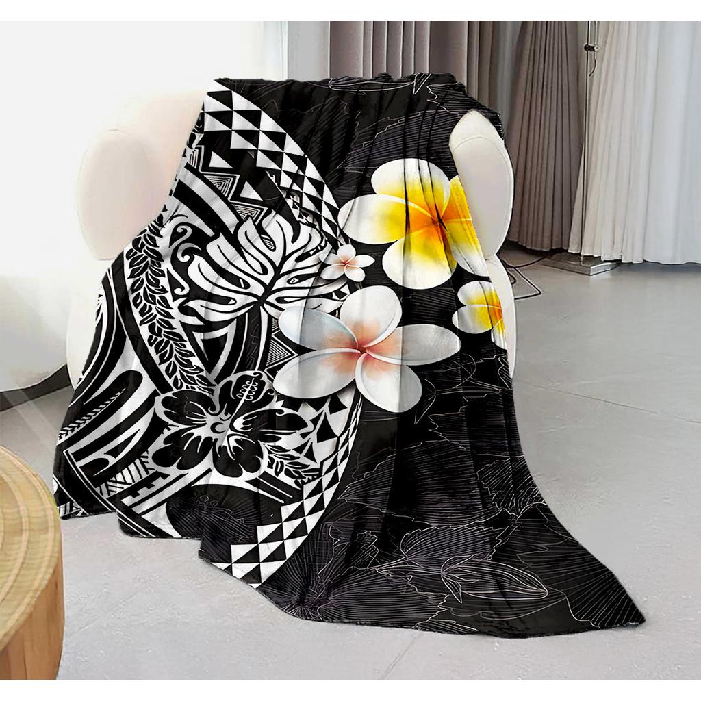 Hawaii orchid flower patterns Blanket for Sofa Bed Travel Camping Living Room Office Conditioning Blanket for All Seasons Gifts