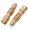 AA58 10PCS Gold Tone 4mm Male Banana Plug Bullet Connector Replacements