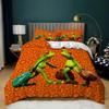 Frosch Bettbezug Set, Cartoon Frosch Bequemer Bettdeckenbezug Kissenbezug Bettwäscheset Kinder Schlafzimmer Dekoration Heimtextilien