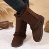 Thick-soled snow boots with integrated fur, winter models, piled and thickened small warm Northeast cotton shoes, high boots