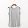 Modal Summer Plus Size Wide Shoulder Tank Top for Women 200 Lbs Sleeveless Middle-Aged