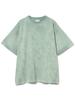 Beams Men's S/S Tee Loose Fade Crew Neck T-Shirt, MINT.GRN, Size L