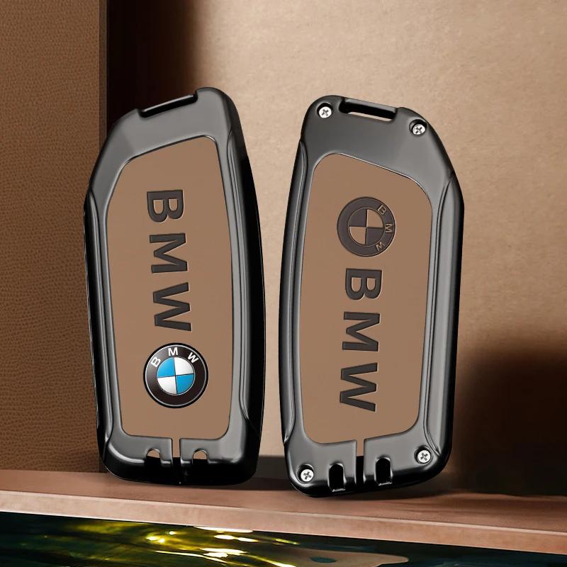 Autoaufkleber Heiß 2025 Zinklegierung Auto Fernschlüssel Hülle Tasche Schutz für BMW 5 6 7 Serie G30 G32 G60 G11 G70 G05 G18 G65 G07