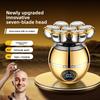 Shaved Head Haircut Intelligent Men's Clean-shaven Head Seven-blade Head Electric Shaving Razor Rechargeable Beard Scraper