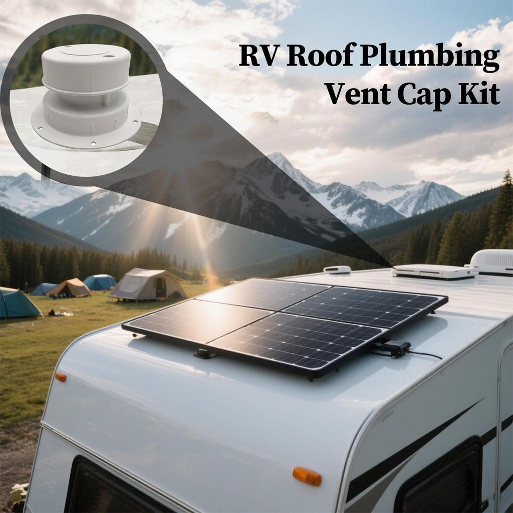 RV Roof Vent Cover RV Plumbing Vent Cover Ventilation Exterior Accessories For Motorhome Travel Road Trip Campground Park