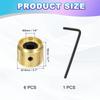 uxcell Set of 6 Metal Guitar Inch Universal Audio Control Dome Bass Speed Control Shaft Wrench Gold Knobs, 1/4 Volume, Tone, Knobs, Knobs, Guitar/Bass