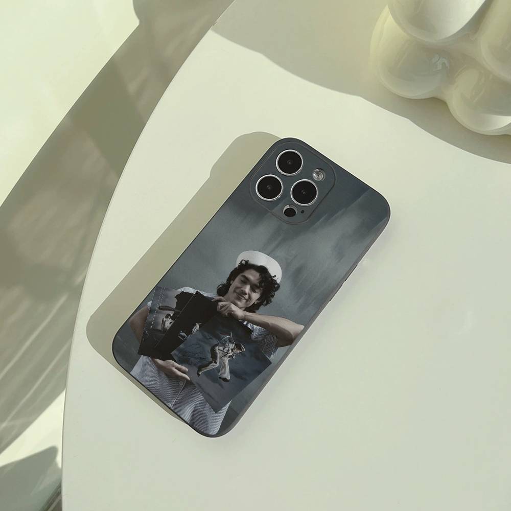 Popular Young Singer C-Conan-G- Gray Phone Case For iPhone 17,16,15,14,13,12,11 Pro Max,16Plus,XS Soft Black Cover