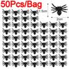 Halloween Leuchtende Falsche Spinne Kleine Schwarze Simulierte Spinnen Spukhaus Atmosphäre Requisiten Hausparty DIY Dekoration Zubehör