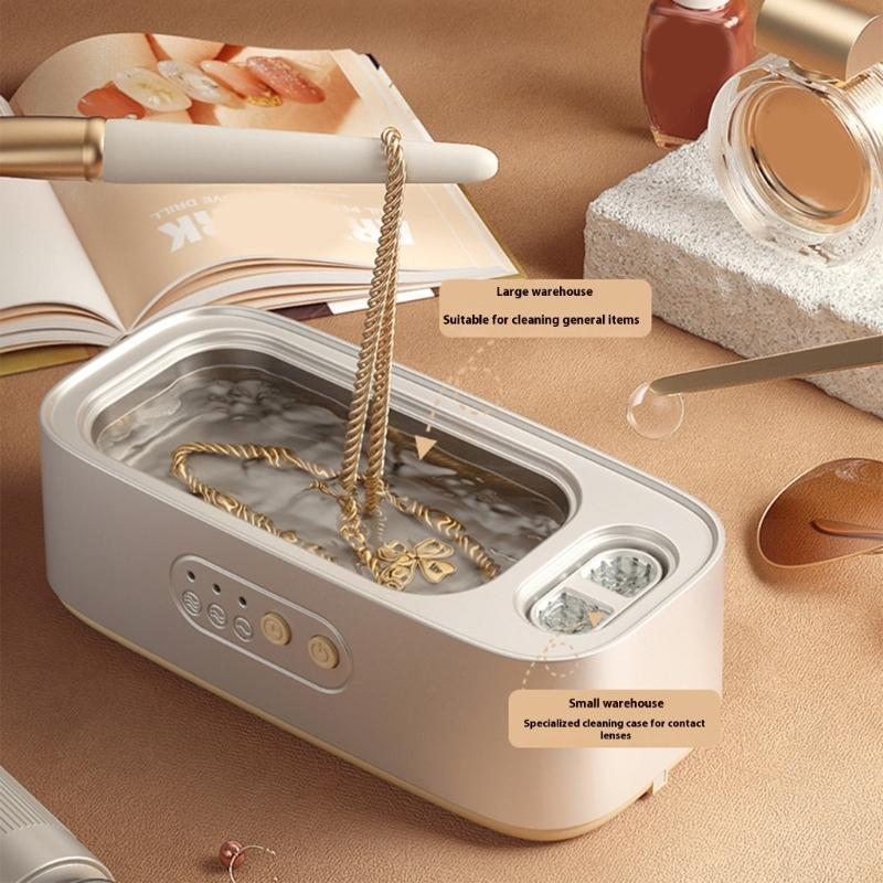 Practical Jewelry Cleaner Glasses Cleaner Efficient Cleaner Jewelry Cleaning Machine Eyeglass Cleaner for Jewelry