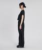 SLOW RECORD HOUSE Parachute Flare Pants_Black