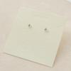 Lunne 14K Simple Cubic Earrings (14K Gold) #Es01