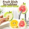 3Pcs Quick Dry Kitchen Dishwashing Sponge Absorbent Cute Fruit Dish Scrubber  Tableware Wash